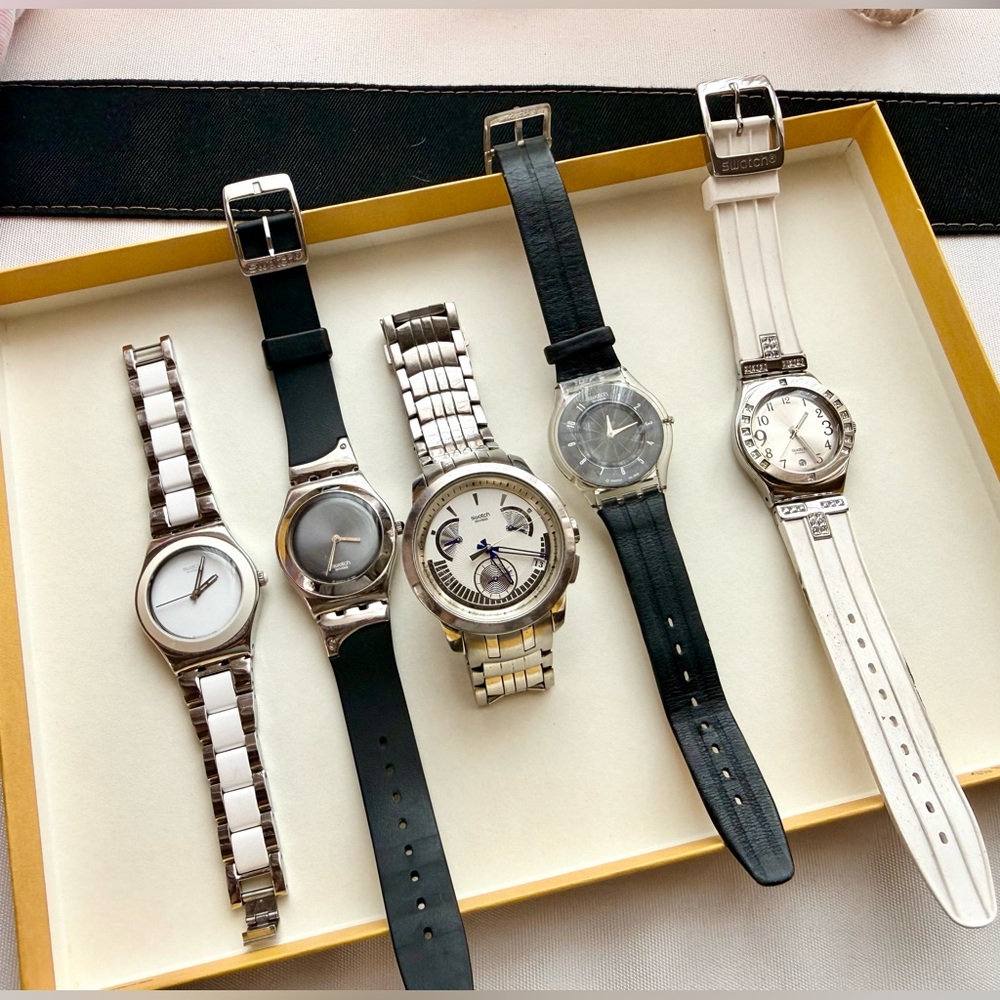 ✨ SWATCH Watch Bundle – 5 Watches | Swiss Made | Mixed Styles ✨
